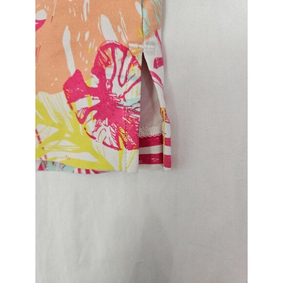 Lady Hagen coral pink palms back zip stretch skort *Sz L* - Picture 2 of 12